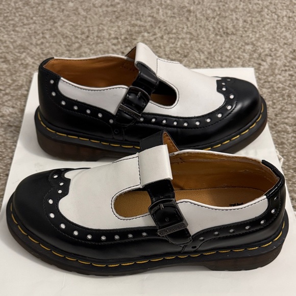Dr. Martens Women’s Black and White Chunky Maryjanes - Picture 3 of 6